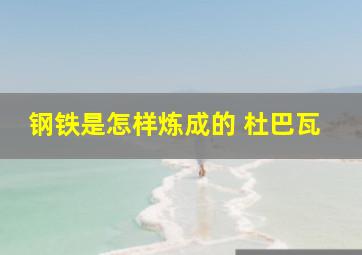 钢铁是怎样炼成的 杜巴瓦